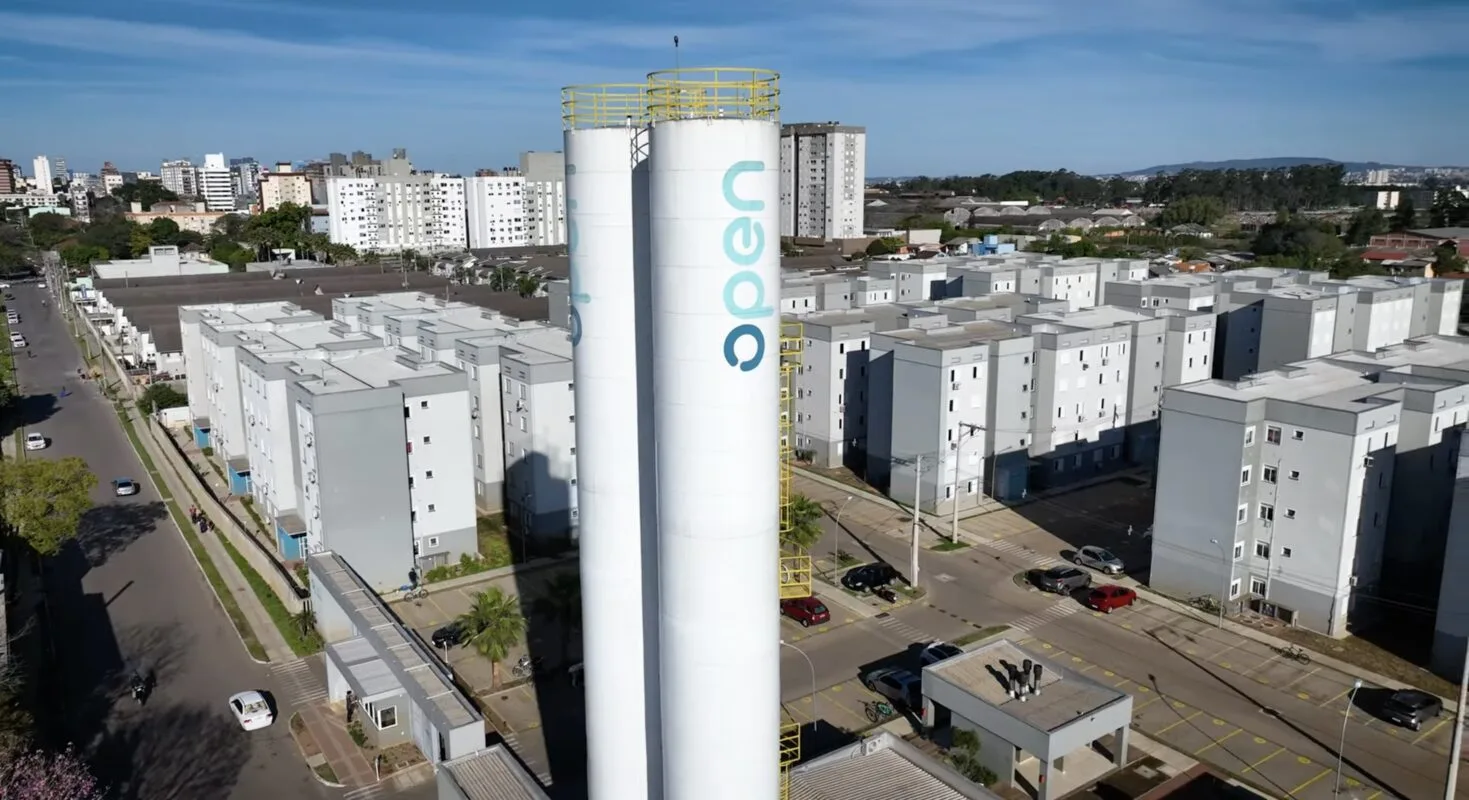 Vista aérea de um empreendimento da Open Construtora